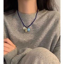 크리스탈곰돌이 목걸이 비즈목걸이 하리보목걸이 비즈목걸이 데일리목걸이 원석목걸이 기념일선물 여자친구선물