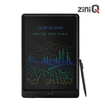 [B1P] 지니큐 LCD C1200 컬러글씨 전자노트 메모패드 / 전자노트패드 전자메모패드 전자칠판 낙서장 메모장 메모판 드로잉패드 ( B1P / 30102EA ), 1, 본상품선택