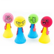 누르면 튀어오르는 단순한 옛날장난감4P 아동센타 학원 웃긴