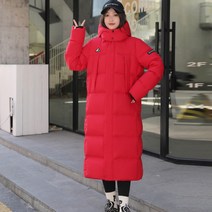 거후 패딩 여 2022 400g 초과 90 화이트 오리털 오버슬립 롱 남녀 커플 겨울 코트