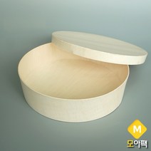 친환경 우드도시락 원형 SWS FLR-03K 나무뚜껑 200개