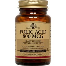 솔가 Solgar 엽산 800mcg 베지터블 캡슐, 100개입 × 1개