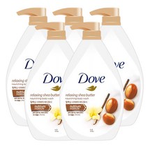유니레버 도브 시어버터 바디워시 (1000ml), 5ea, 1L