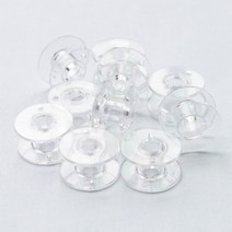 별도표기 투명 플라스틱 보빈 10개 미싱부자재 북알, 단품, 단품