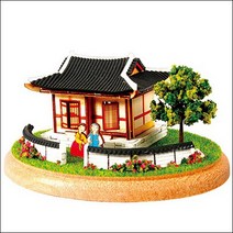 디오라마 목재 입체퍼즐 - 영공방 기와집, 단품, 단품