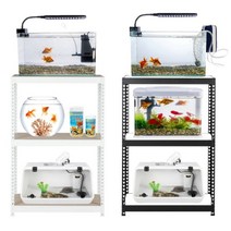어항 받침대 가정용 축양장 다이 2자 광폭 3자 4자 30 40 큐브 어항 선반 거북이 구피 금붕어 물고기 키우기, 600x400, 1200 3단, 화이트