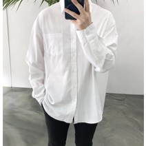 간절기 파스텔톤 스탠다드핏 남자 포켓 셔츠 남방