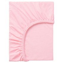 이케아 렌 유아용 매트리스커버 핑크 80x130cm 면100%