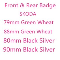 88휠 카본 픽시 휠셋 79mm 88mm 80mm 90mm 자동차 프론트 헤드 후드 엠블럼 로고 후면 트렁크 테일 범퍼 부트 마크 배지 스티커 데칼 s-koda 자동차 스타일링, 90mm 블랙 실버