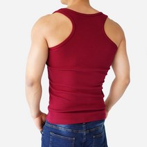스타토리 짱짱한 남자 망고 나시티 면 스판 민소매 나시