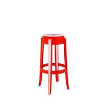 카르텔 Kartell 찰스 고스트 4899E7 스툴 75 cm 기둥 박스 레드 152366