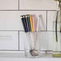 홈카페용 큰머그용 차끓일때유용 롱스푼 커피전문점용, 1개, 핑크