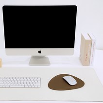 누보 데스크 매트 책상 미끄럼 방지 데스크패드, 아이보리