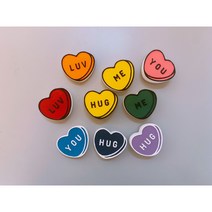 [라뮤즈캔들] 미니하트 4종 세트 석고방향제 차량방향제 상자포장, 빨강, 블랙라즈베리엔바닐라