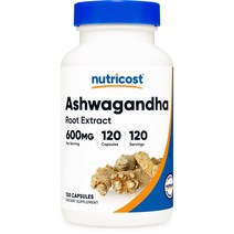 뉴트리코스트 아슈와간다 루트 600mg 캡슐, 120개입, 1개, 120정