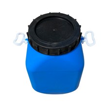 드럼통 대용량 양동이 바케스 30리터 30L 플라스틱, 특후각통 35L 워터 블루, 1개