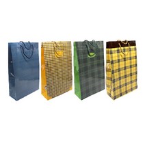 종이가방 봉투 종이쇼핑백 1호 체크혼합 50p, 상품선택
