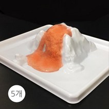 화산폭발실험 과학재료 트레이 모형틀 5개 볼케이노 방과후 학교 용암분출