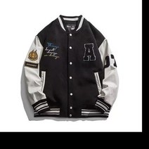 야구 잠바 웨스턴 베이스볼 점퍼 가죽 스티치 트위드 정장 빅사이즈