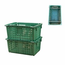 과일 농산물 사각 운반 바구니 플라스틱 상자 2개, 선택:과일상자재생-2개, 단품