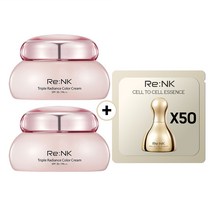 리엔케이 1+1 빛크림4 트리플 래디언스 컬러 크림 45ml +셀투셀 에센스