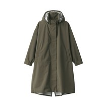 MUJI 무인양품 여성 발수 가공 후드 롱 레인 코트 자켓