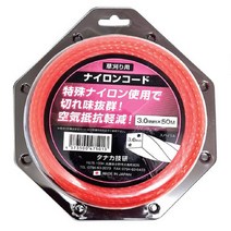 타나까 예초기끈 꽈배기형 나일론줄 3.0mmx50M 예초 벌초작업, 1개