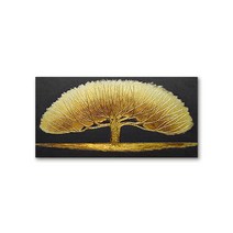 골드디자인 돈들어오는그림 수작업 금박 유화 금나무 인테리어 그림액자