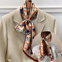 코제트 화사한 플라워 숏 스카프