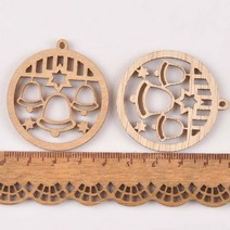 10 개 조각 크리스마스 공 나무 DIY 공예 스크랩북 장식 자연 나무 장식 홈 수공예품 m1855, 1