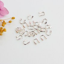 비즈공예 원석 쥬얼리 재료 제작 용품 18k 골드 도금 말발굽 버클 U 자형 엔드 DIY 수제 구리 액세서리 100, 02 toneSilver color