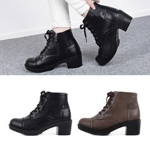 르벨슈 기본 핏 미들힐 6cm 착화감 좋은 여성 워커 미들 부츠