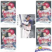 2018 Topps Series 1 MLB Baseball HOBBY Collection with FOUR(4) Factory Sealed HOBBY Foil Packs with, 1