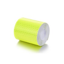 5cm x 3m 반사 재료 테이프 스티커 도로 안전 경고 필름 자동차 자전거 액세서리, Yellow