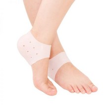 발목 보호대 아대 1 쌍 통기성 실리콘 뒤꿈치 양말 보호대 보호 발레 슈즈 하이힐 금이 간 젤 케어 도구, 백색