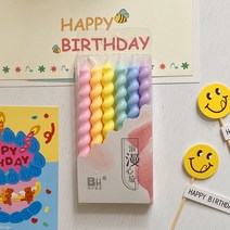 꽈배기 생일 초 대용량 도매 (60개입), 10팩