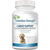 Nutrition Strength Cardio Support for Dogs Plus Antioxidant L-Carnitine L-Taurine with Coenzyme Q10 and Vitamin E Promotes a Healthy and Strong Dog He