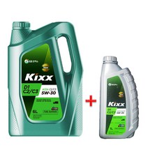 KIXX D1 C2 C3 5W30 6L 1개 + 1L 1개 디젤 엔진오일, @ D1 C2/C3 5W30 6L 1개+1L@1개@