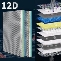 연못여과기 수족관 외부 접착제 바이오 연못 탱크 물고기 미디어 스키머 코튼 필터 고밀도 스폰지 액세서리 없음 12 층 필터, 1.100x11x2.8cm