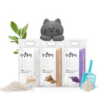 한삽뚝딱 가는입자 고양이 두부모래 7L 정량 4.9kg X3, 1.오리지널 4.9kg x3