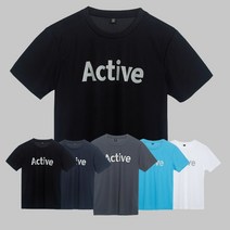 지앤제이 Active 기능성 쿨론 반팔 나염티셔츠