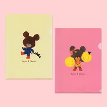 베어스스쿨 재키 L홀더 파일, 아이보리, 디자인:아이보리