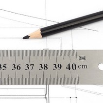40cm자 제도용 쇠자 수업용 스틸자 학생용 철자