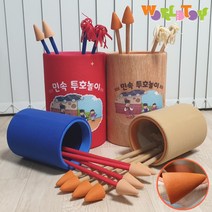 (토마스어린이권투글러브 사은품증정) 국산 월드토이 안전소재 방울 투호놀이 세트 투호 화살 던지기 추석 설날 전통 민속 놀이 (나무무늬) (토마스어린이권투글러브 사은품증정)