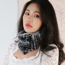 안나지 FM525 렉스 넥워머 쁘띠 토끼털 털목도리 목도리 머플러 퍼 천연 래빗