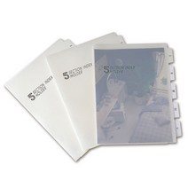 아톰 5섹션인덱스홀더 A4 투명 IF102