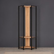 센텀 코너장 행거, 블랙화이트_KMAOBW05C