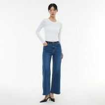 (LAP)(신세계경기점)LAP made by LAP 허리 이밴드 크랍 다크 와이드 팬츠 AP3DP873 827414