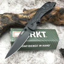 공구 CRKT 1100 Moxie EDC 접이식 포켓 나이프 군용 야외 전투 3.22 3939블랙 블레이 Edc 포스 헌터 멀티 핸 툴, 1개