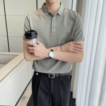 여름반팔티 솔리드 무지 클래식 타입 카라셔츠 캐쥬얼 카라넥 t셔츠 베이지칼라 상의 PL6201 P40 4995609573